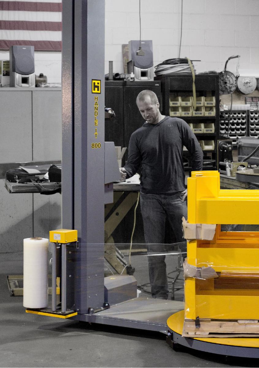 Handle-It Semi-Automatic Stretch Wrap Machine - Model 800