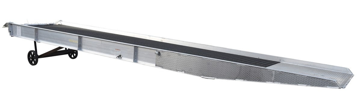 Vestil Aluminum/Steel Yard Ramp Grating 74 In. x 30 Ft. 16,000 Lb. Capacity Silver