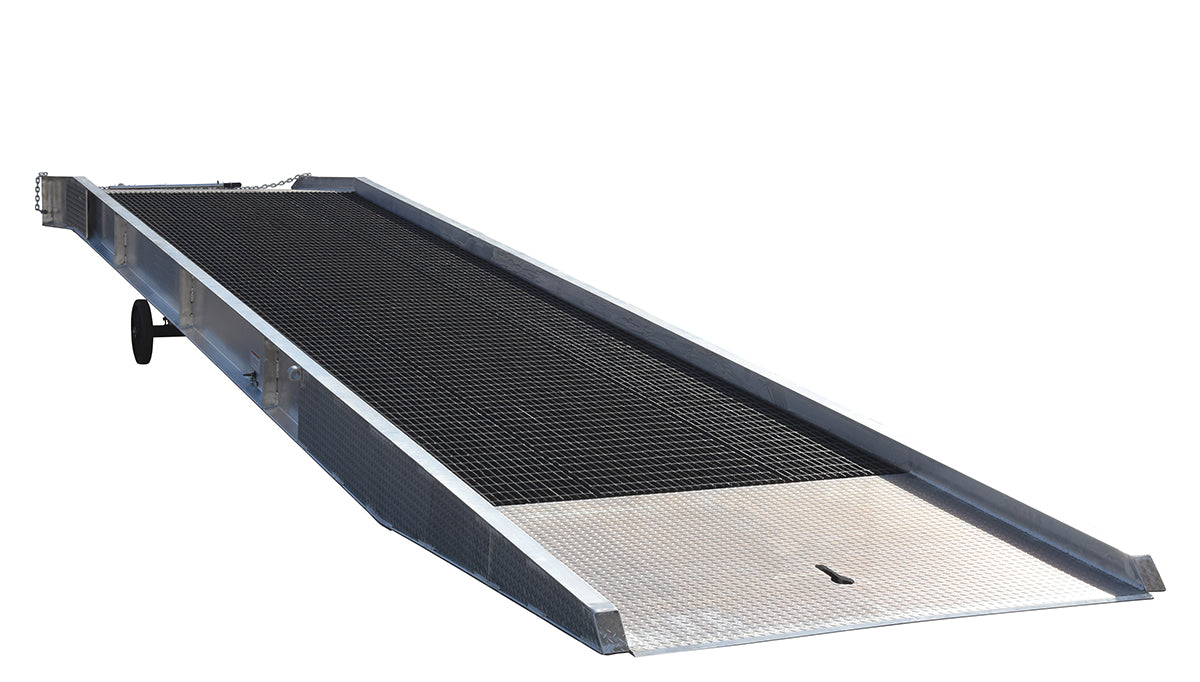 Vestil Aluminum/Steel Yard Ramp Grating 86 In. x 36 Ft. 20,000 Lb. Capacity Silver