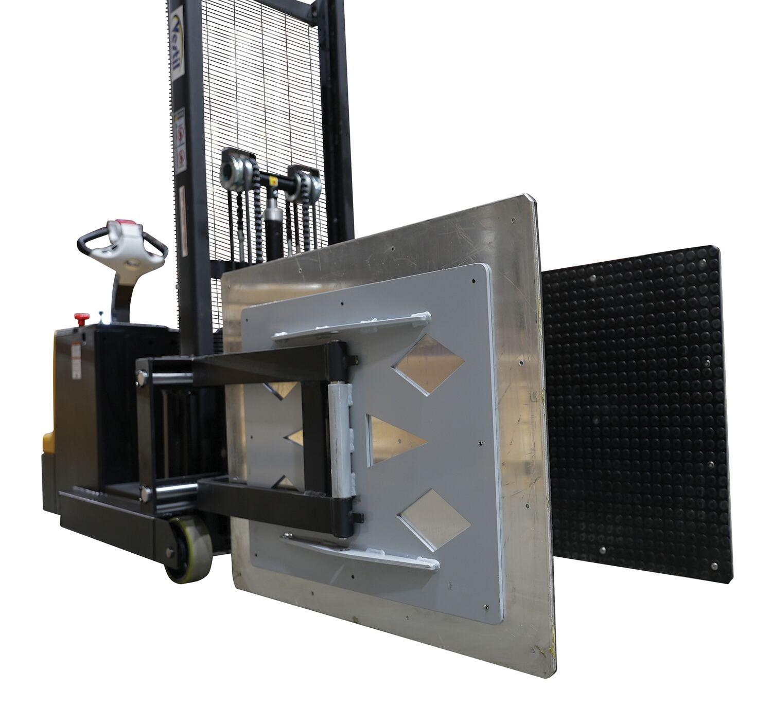 Vestil Counter Balanced Powered 23 In. - 41 In. Bale Clamp Lifter 800 Lb. Capacity Black/Yellow