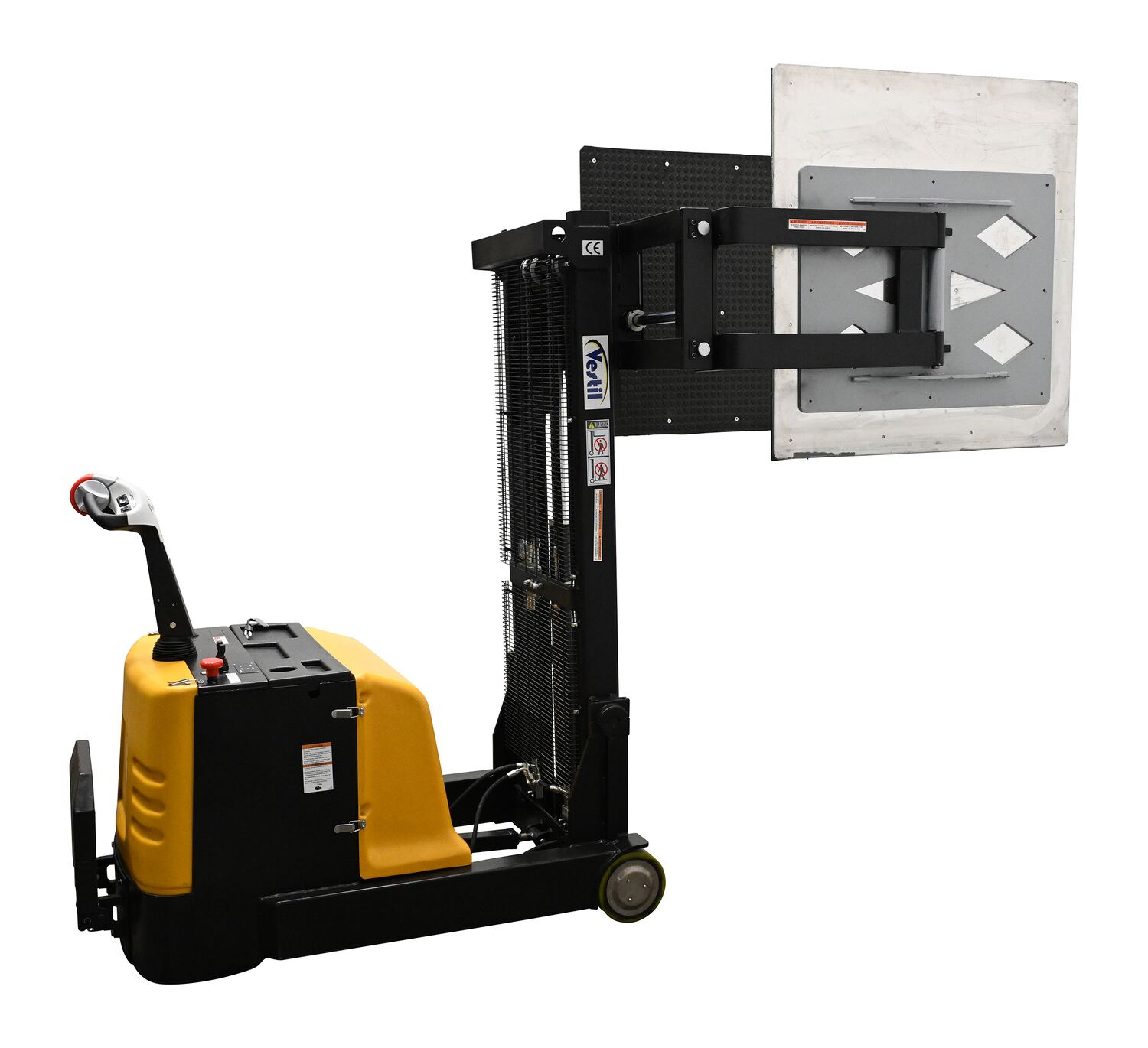 Vestil Counter Balanced Powered 27 In. - 51 In. Bale Clamp Lifter 800 Lb. Capacity Black/Yellow