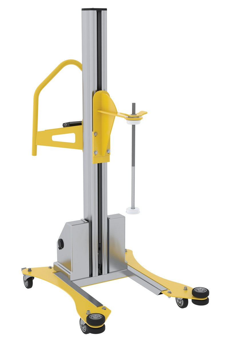 Vestil Quick Lift DC Powered Pallet Stretch Wrap Machine 72 In. Maximum Wrap Length Yellow