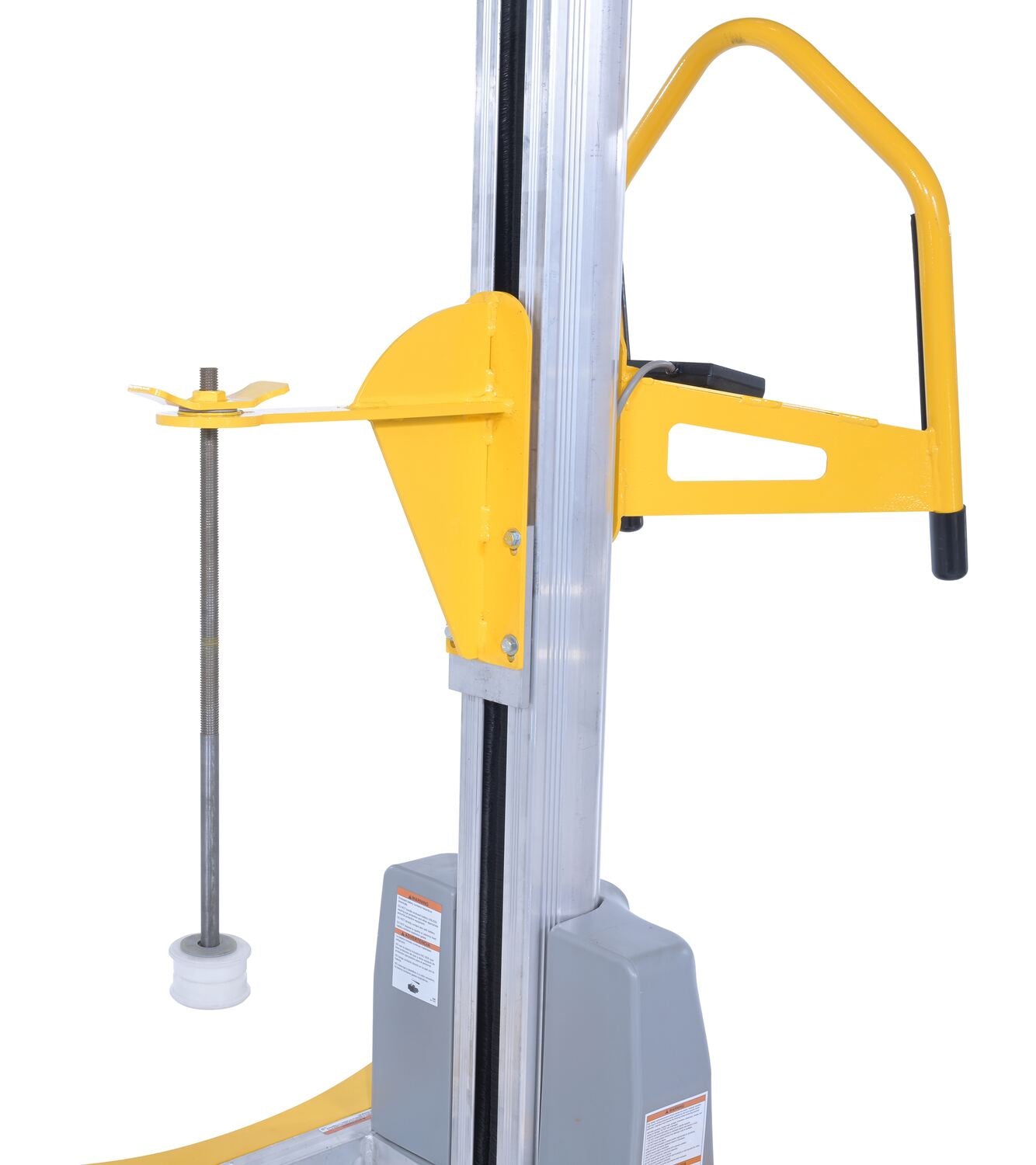 Vestil Quick Lift DC Powered Pallet Stretch Wrap Machine 88 In. Maximum Wrap Length Yellow