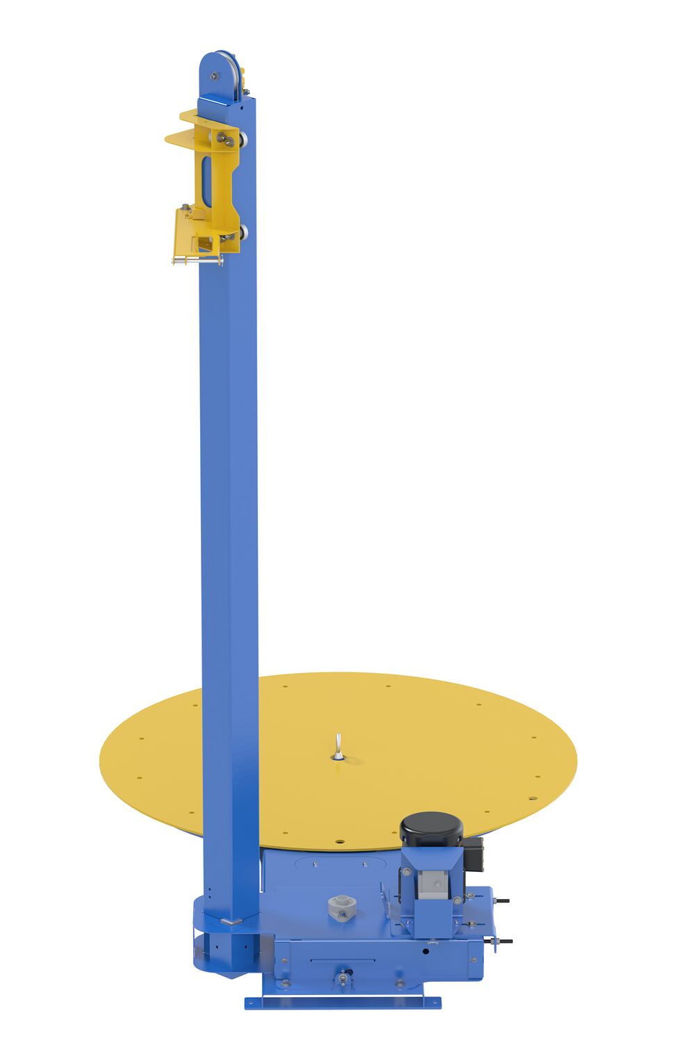 Vestil Semi-Automatic Stretch Wrap Machine 50 In. Turntable Diameter 4,000 Lb. Capacity Blue / Yellow