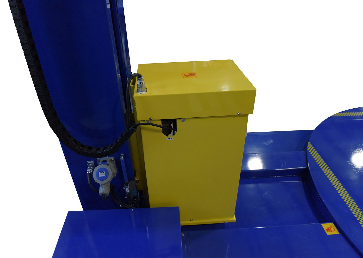 Vestil Auto Wrap Stretch Wrapper 78-3/4 In. Turntable Diameter 4,000 Lb. Capacity Blue