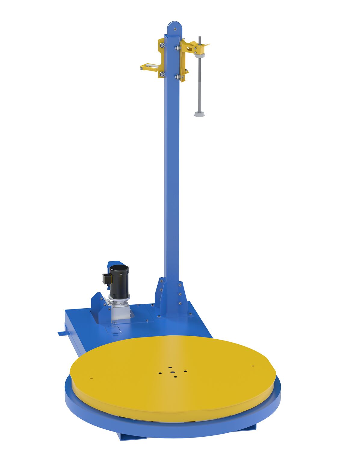 Vestil Semi-Automatic Stretch Wrapper 60 In. Turntable Diameter 5,000 Lb. Capacity Blue / Yellow
