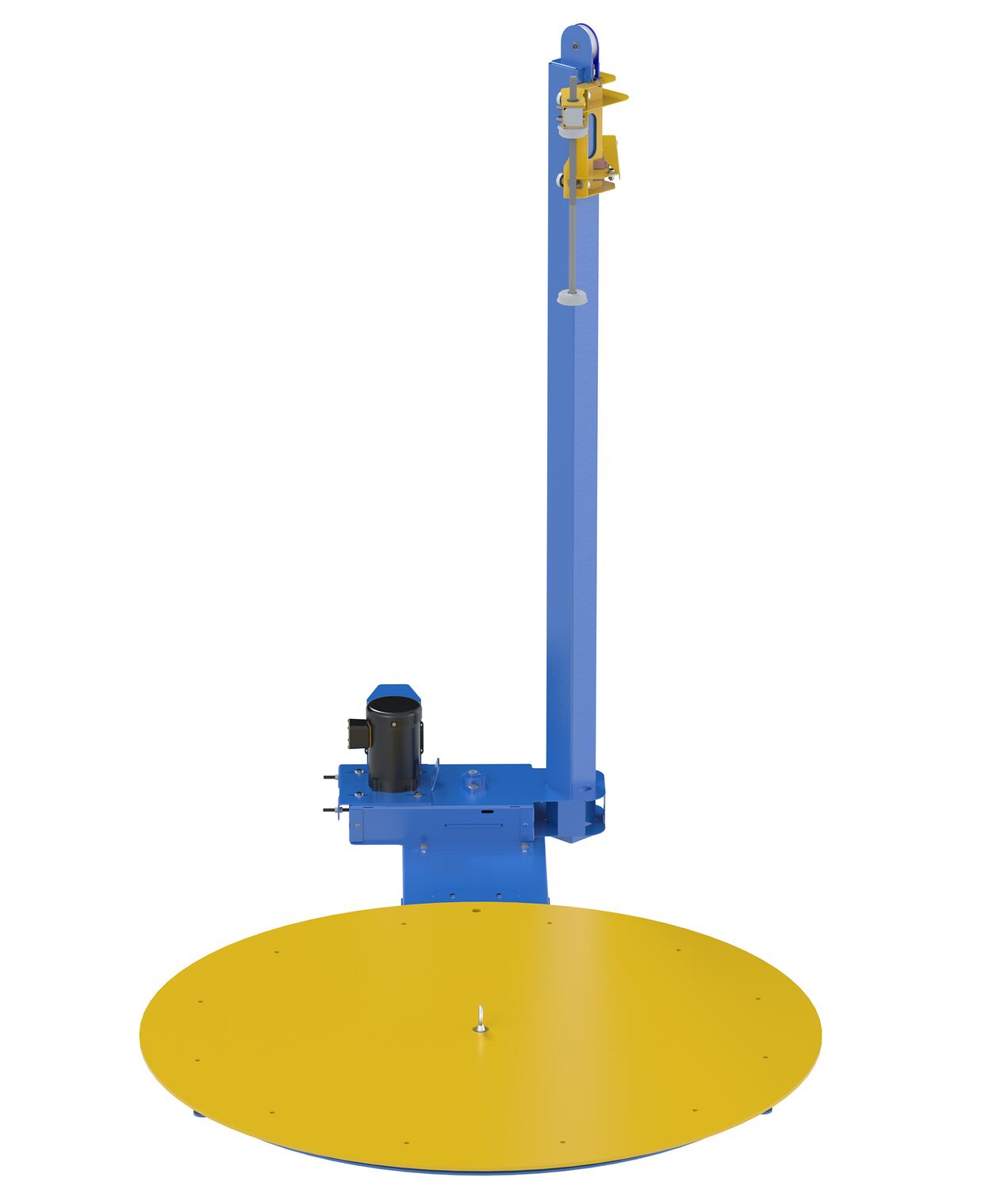 Vestil Semi-Automatic Stretch Wrapper 70 In. Turntable Diameter 4,000 Lb. Capacity Blue / Yellow