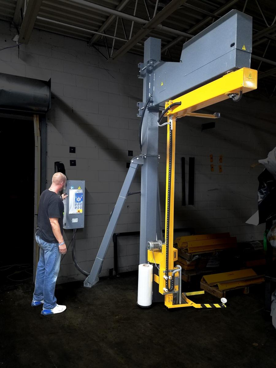 Handle-It Model 2200 Semi-Automatic Rotary Arm Pallet Wrapper