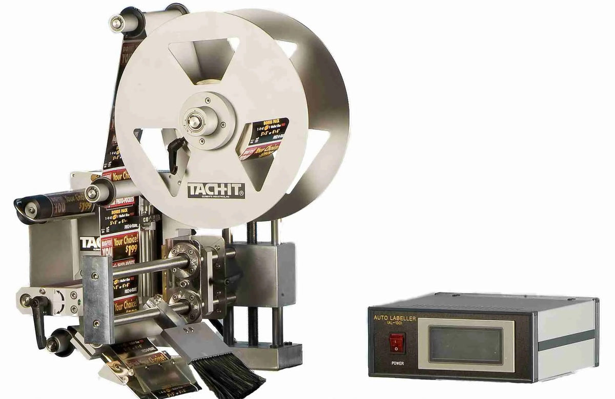 Tach-It Automatic Wipe-On Label Applicator Machine