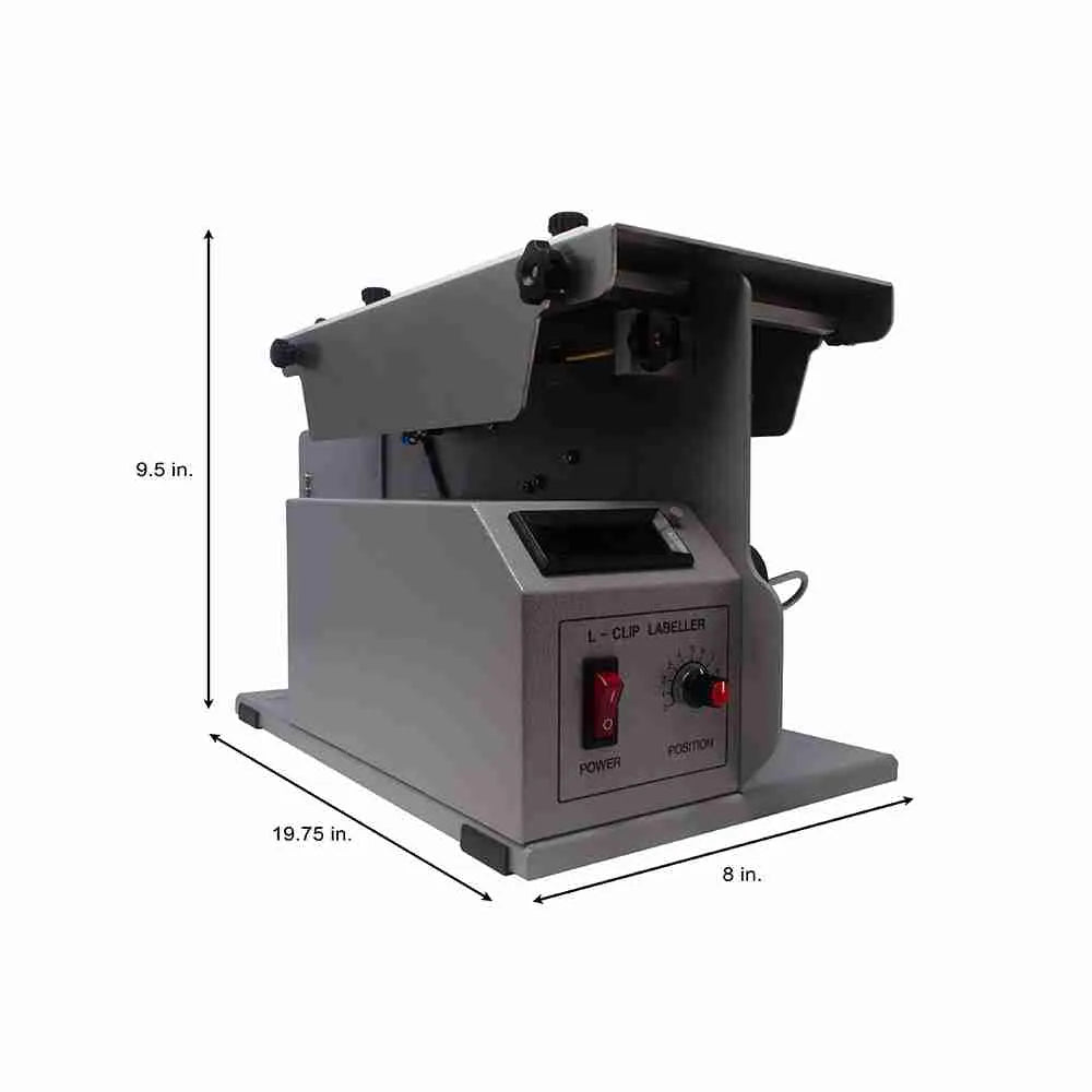 Tach-It Semi-Automatic L-Clip Label Applicator Machine