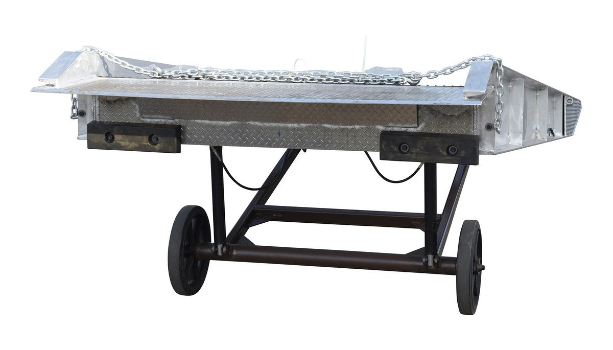 Vestil Aluminum/Steel Yard Ramp Grating 74 In. x 30 Ft. 16,000 Lb. Capacity Silver