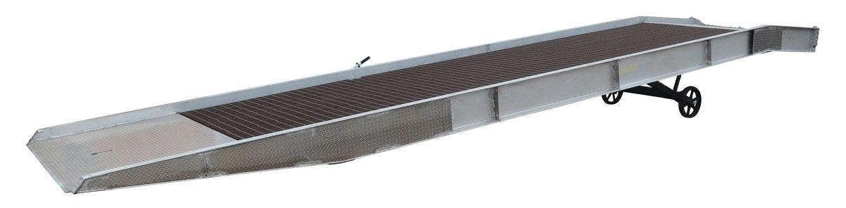 Vestil Aluminum/Steel Yard Ramp Grating 74 In. x 36 Ft. 20,000 Lb. Capacity Silver