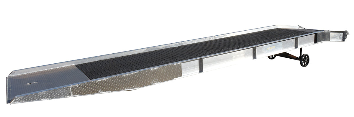 Vestil Aluminum/Steel Yard Ramp Grating 86 In. x 36 Ft. 20,000 Lb. Capacity Silver