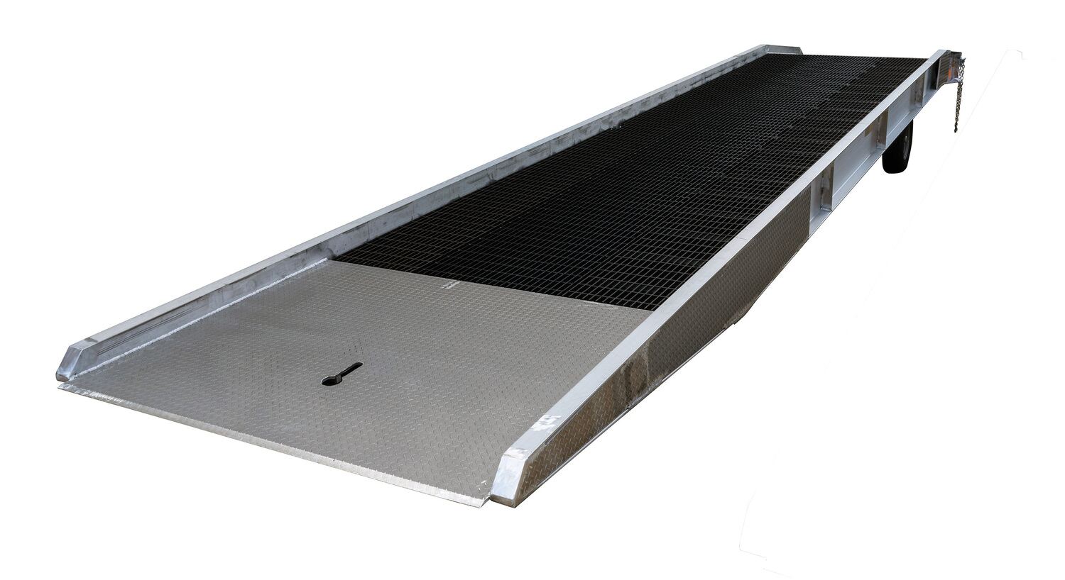 Vestil Aluminum/Steel Yard Ramp Grating 86 In. x 36 Ft. 25,000 Lb. Capacity Silver