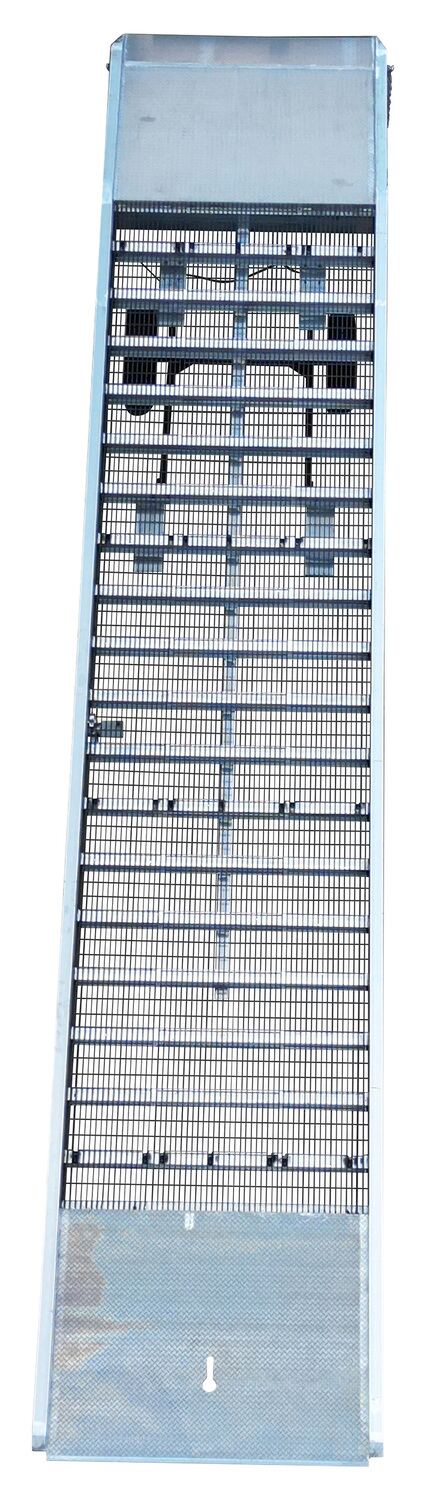 Vestil Aluminum/Steel Yard Ramp Grating 86 In. x 36 Ft. 25,000 Lb. Capacity Silver