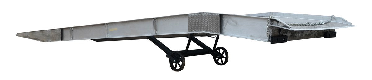 Vestil Aluminum/Steel Yard Ramp Grating 95 In. x 36 Ft. 25,000 Lb. Capacity Silver