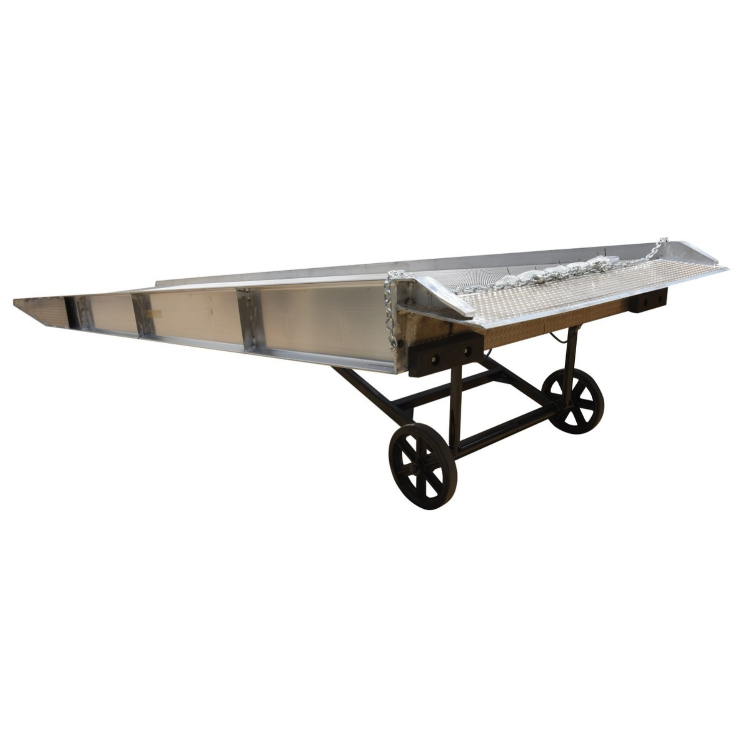 Vestil Aluminum Yard Ramp 360 In. x 95 In. 16000 Lb. Capacity Silver