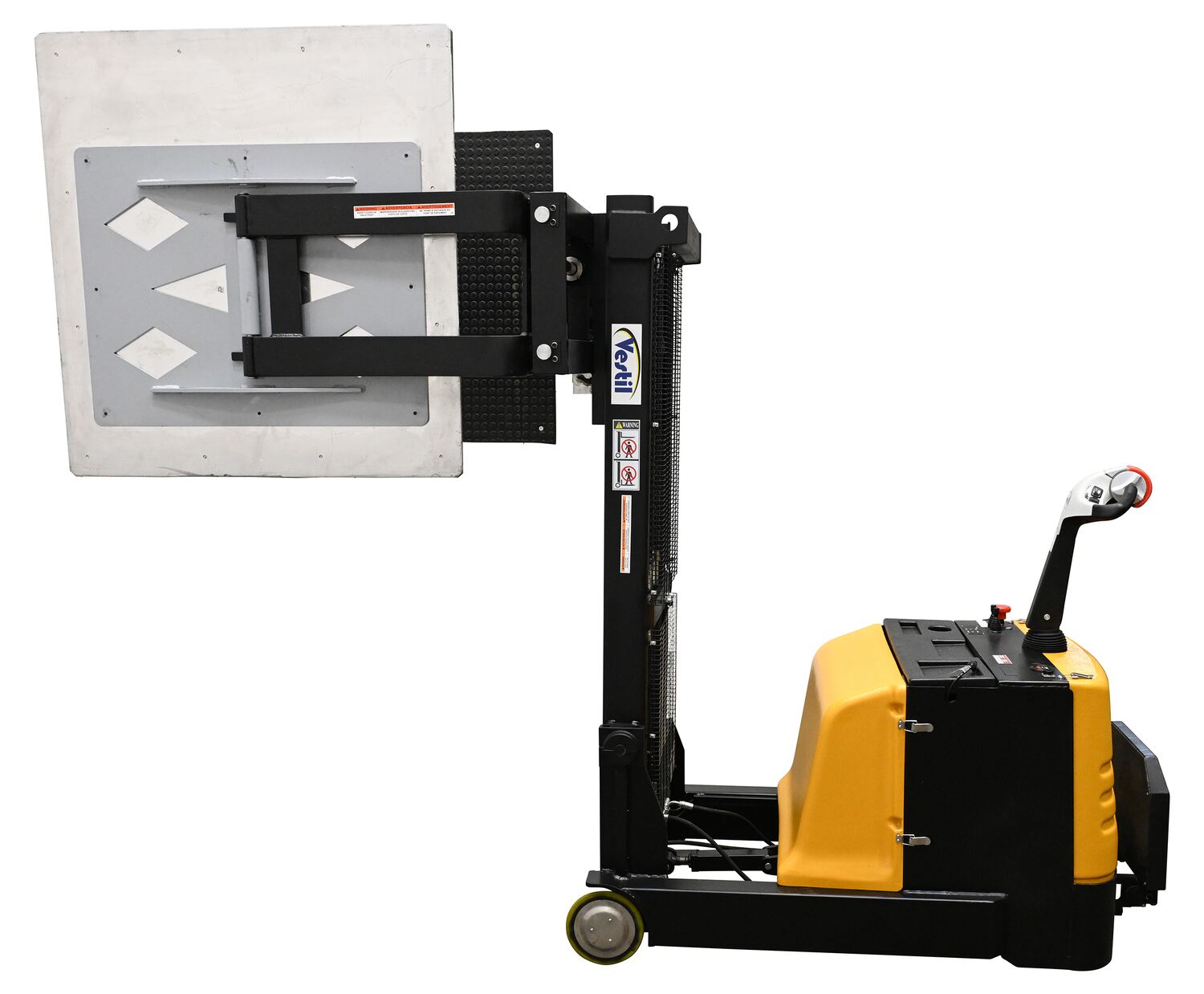 Vestil Counter Balanced Powered 27 In. - 51 In. Bale Clamp Lifter 800 Lb. Capacity Black/Yellow