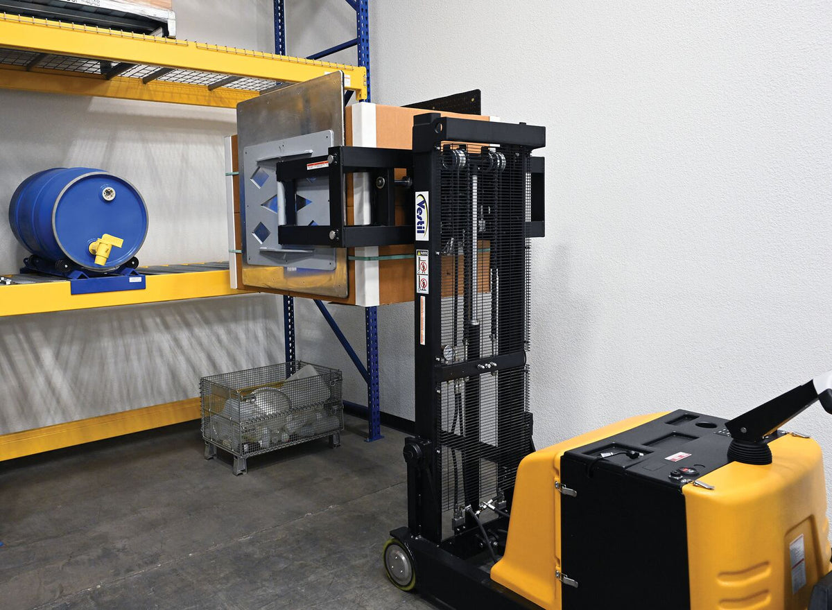 Vestil Counter Balanced Powered 27 In. - 51 In. Bale Clamp Lifter 800 Lb. Capacity Black/Yellow