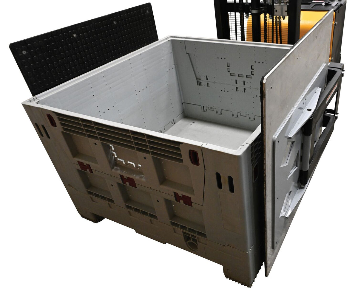 Vestil Counter Balanced Powered 27 In. - 51 In. Bale Clamp Lifter 800 Lb. Capacity Black/Yellow