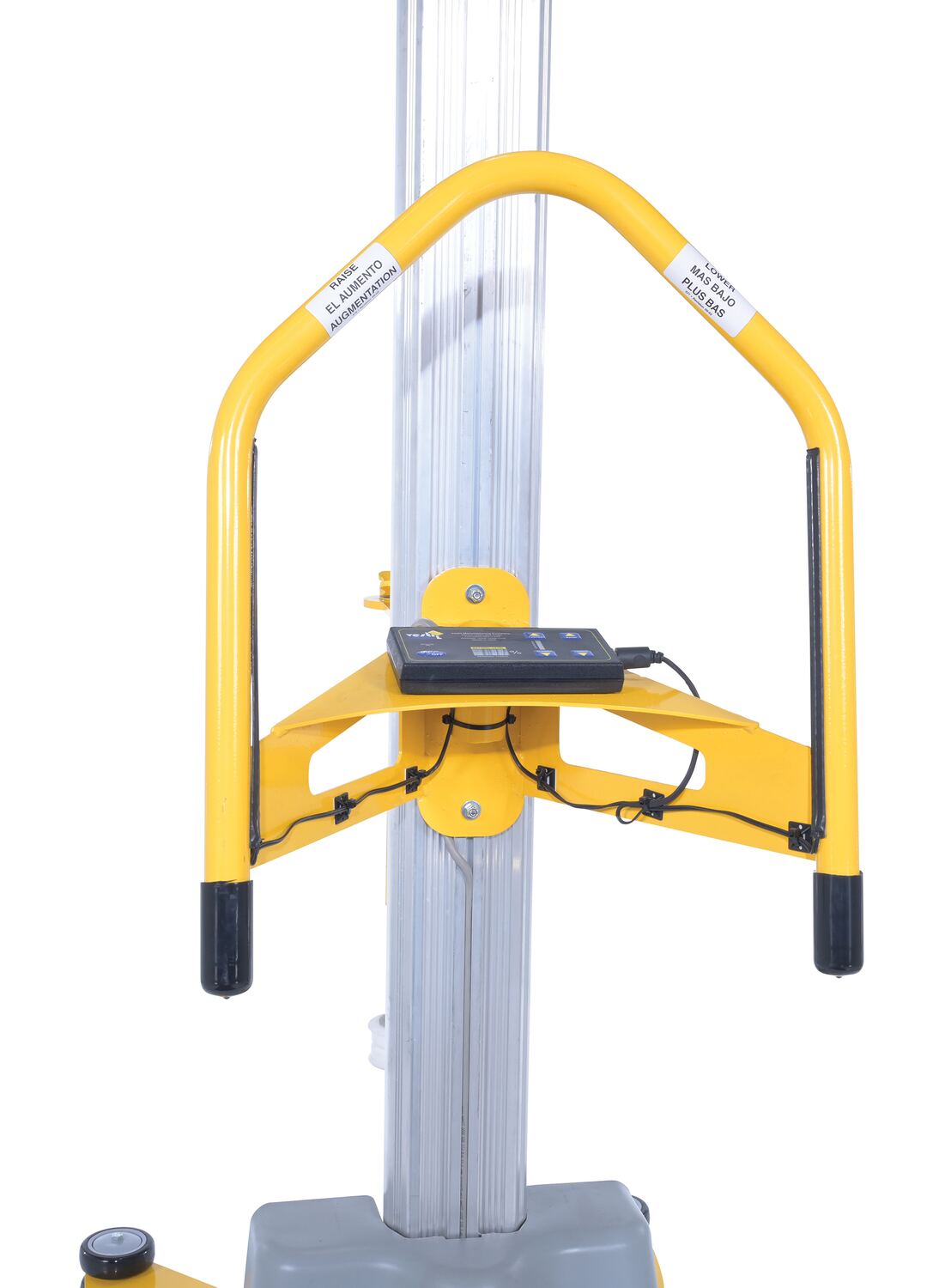 Vestil Quick Lift DC Powered Pallet Stretch Wrap Machine 88 In. Maximum Wrap Length Yellow