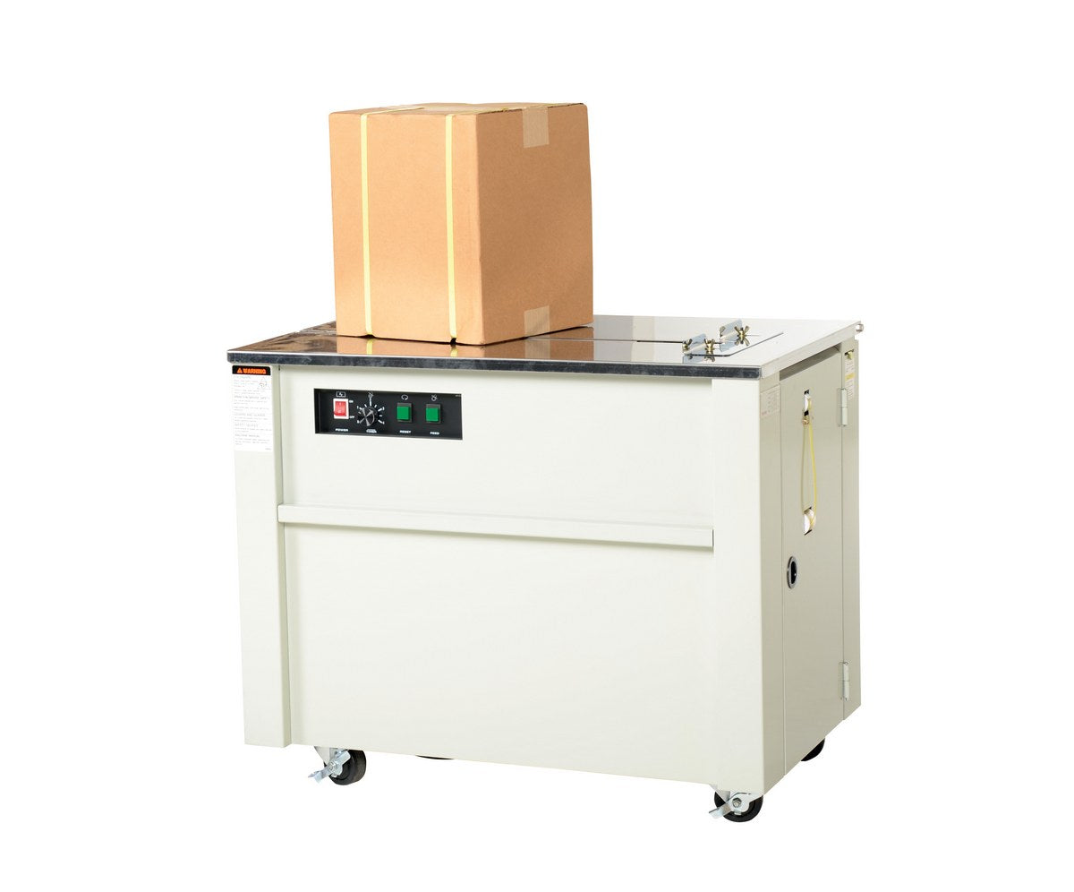 Vestil Semi-Automatic Strapping Machine 23 In. x 35-1/2 In. x 30 In. Cream