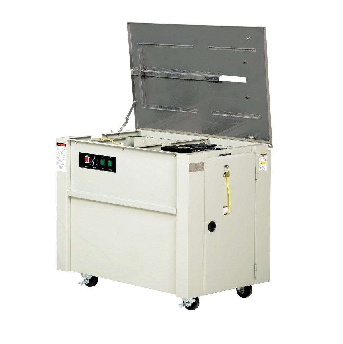 Vestil Semi-Automatic Strapping Machine 23 In. x 35-1/2 In. x 30 In. Cream