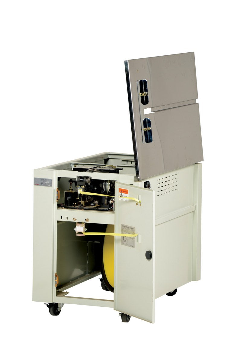 Vestil Semi-Automatic Strapping Machine 23 In. x 35-1/2 In. x 30 In. Cream