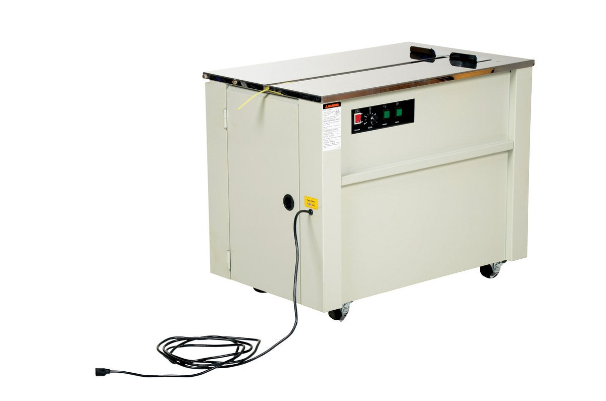 Vestil Semi-Automatic Strapping Machine 23 In. x 35-1/2 In. x 30 In. Cream