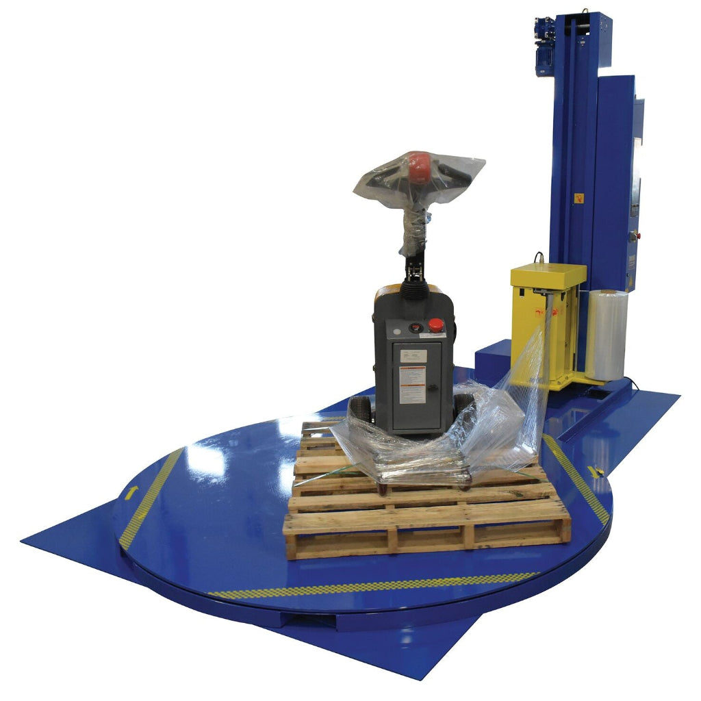 Vestil Auto Wrap Stretch Wrapper 78-3/4 In. Turntable Diameter 4,000 Lb. Capacity Blue
