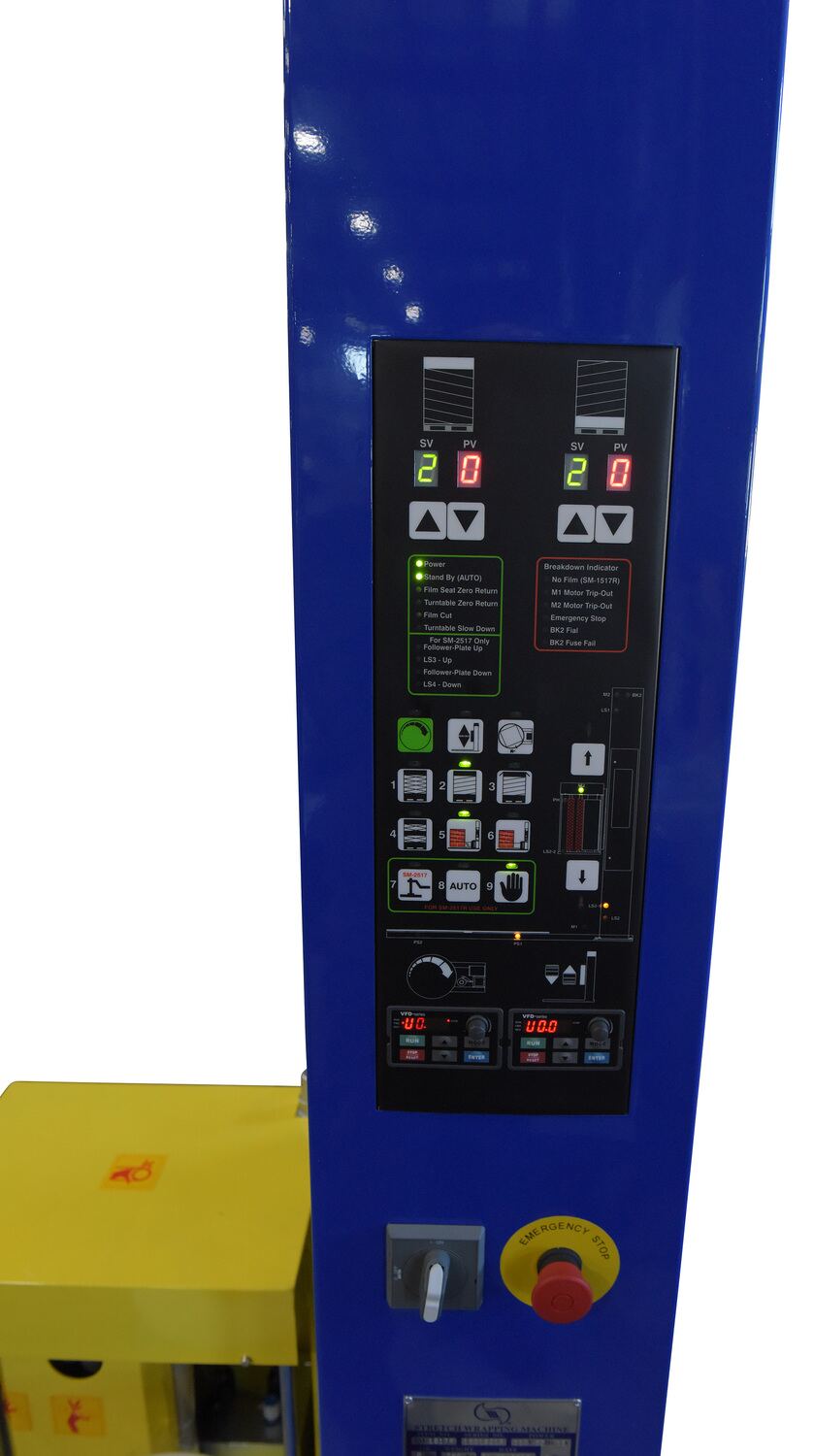 Vestil Auto Wrap Stretch Wrapper 78-3/4 In. Turntable Diameter 4,000 Lb. Capacity Blue