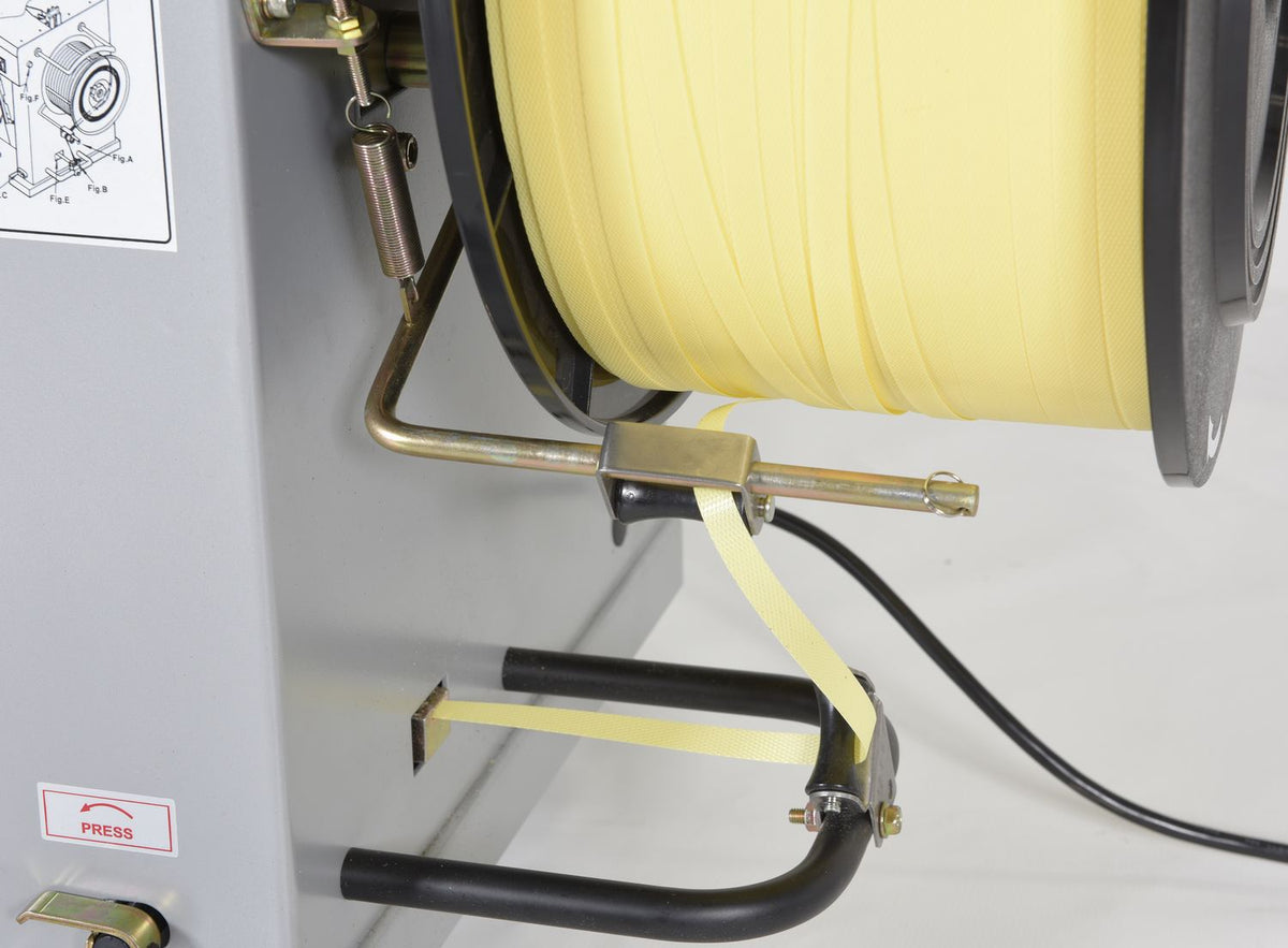 Vestil Automatic High Speed Strapping Machine 23-1/8 In. x 48-3/8 In. x 58 In. Gray