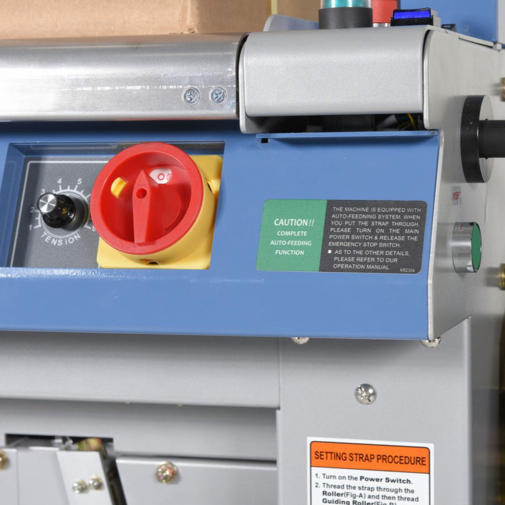 Vestil Steel Automatic High Speed Strapping Machine 23-1/8 In. x 48-3/8 In. x 58 In. Gray