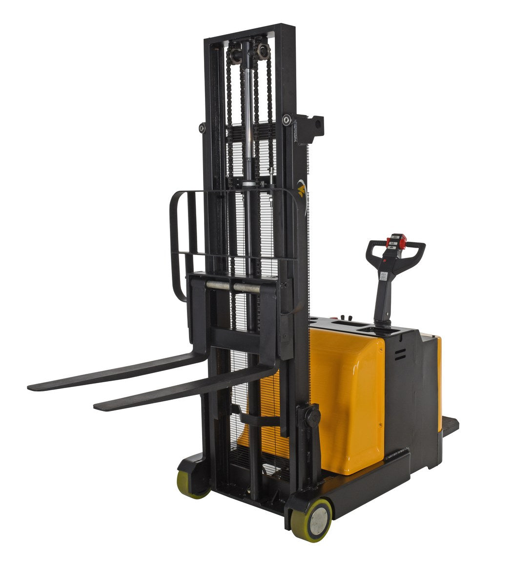 Vestil Steel Counter Balanced Powered Drive Lift 2 In. to 118 In. Raised Height 2,000 Lb. Capacity Black / Yellow