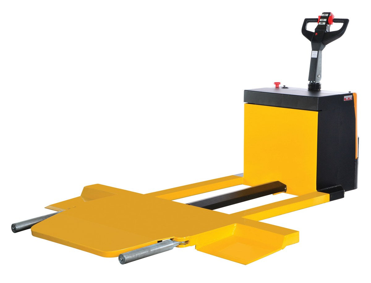 Vestil Steel Electric Car Mover 104-3/4 In. x 76-3/4 In. x 54-1/2 In. 7500 Lb. Capacity Yellow/Black