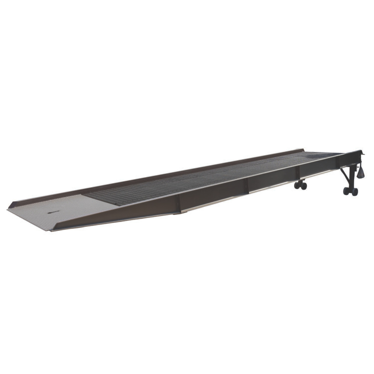 Vestil Steel Overlap Yard Ramp 85 In. x 30 Ft. 30,000 lb. Capacity Earth Tone Brown