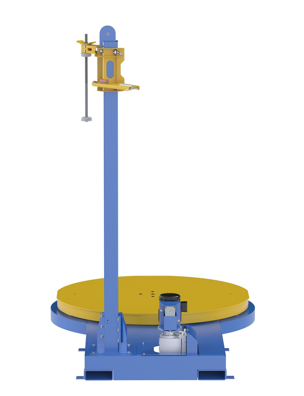 Vestil Semi-Automatic Stretch Wrapper 60 In. Turntable Diameter 5,000 Lb. Capacity Blue / Yellow