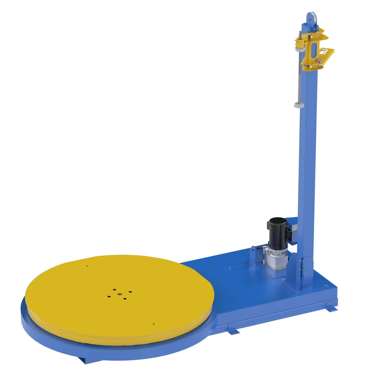 Vestil Semi-Automatic Stretch Wrapper 60 In. Turntable Diameter 5,000 Lb. Capacity Blue / Yellow