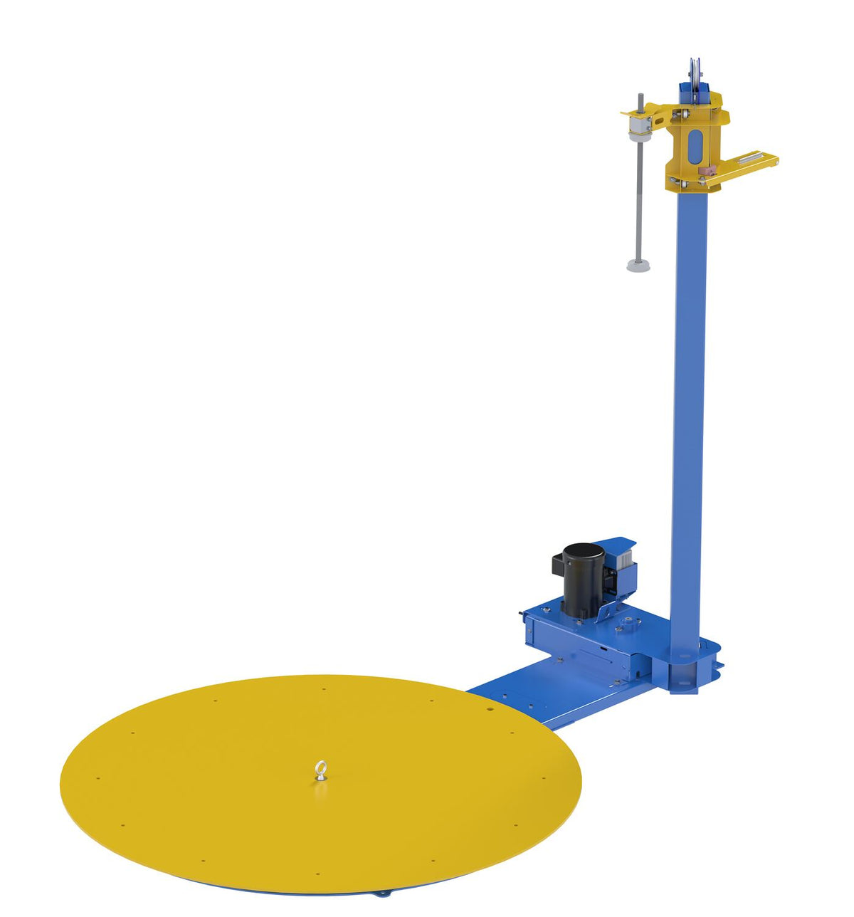 Vestil Semi-Automatic Stretch Wrapper 70 In. Turntable Diameter 4,000 Lb. Capacity Blue / Yellow