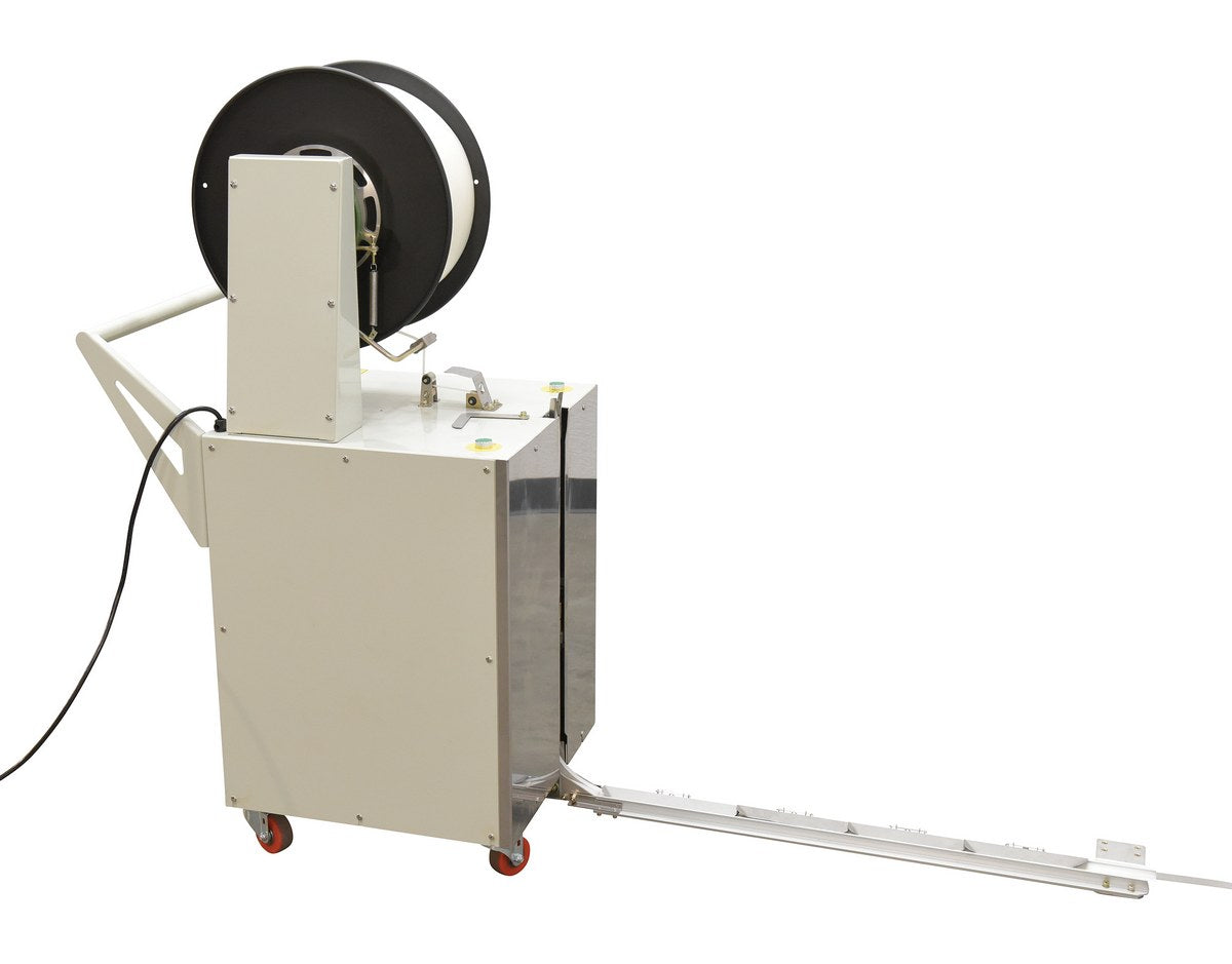 Vestil Semi Automatic Pallet Probe Strapping Machine 23 In. x 31-1/2 In. x 55 In. 175 Lb. Maximum Tension White