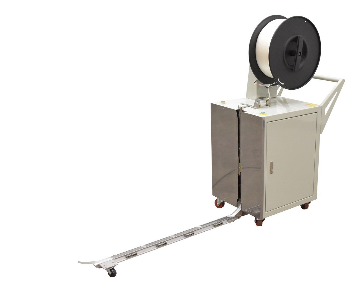 Vestil Semi Automatic Pallet Probe Strapping Machine 23 In. x 31-1/2 In. x 55 In. 175 Lb. Maximum Tension White