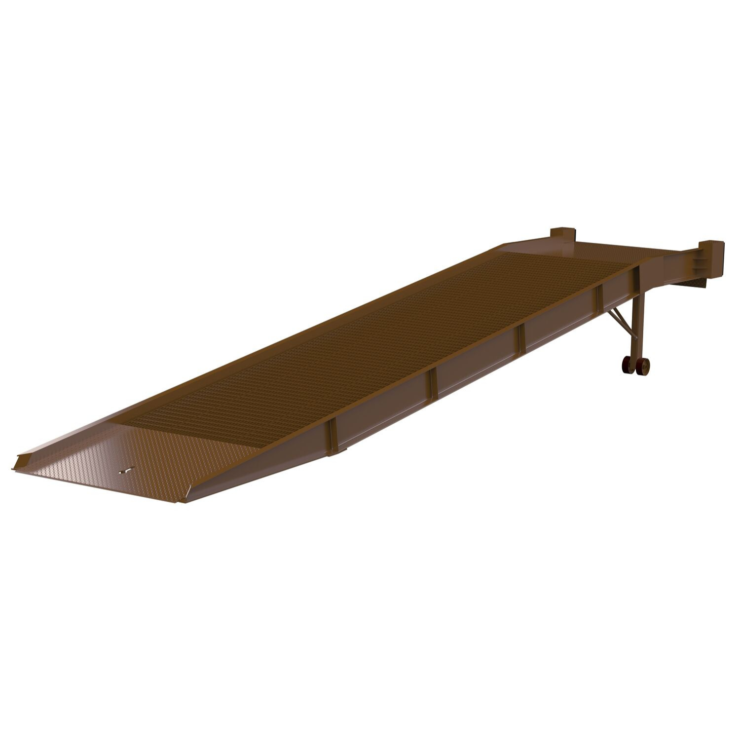 Vestil Steel Yard Ramp w/ Hydraulic Dock Leveler 85 In. x 36 Ft. 20,000 lb. Capacity Earth Tone Brown